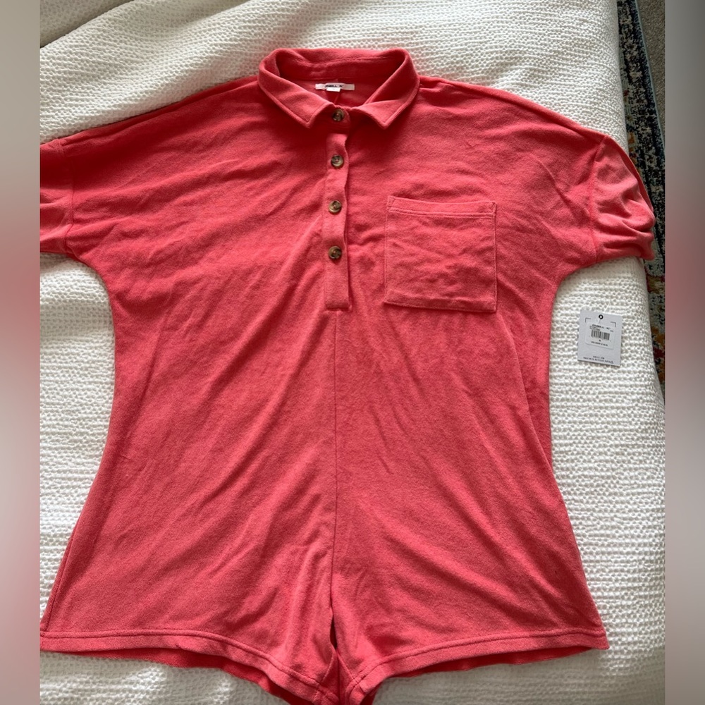 O’Neill POOLSIDE TERRY ROMPER COVER-UP